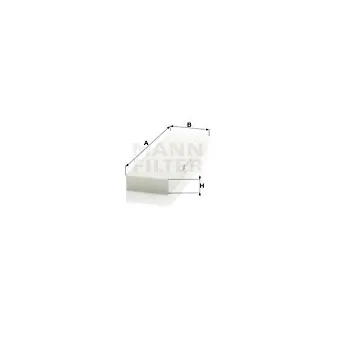 Filtre, air de l'habitacle MANN-FILTER