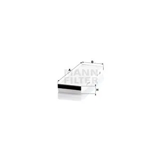 Filtre, air de l'habitacle MANN-FILTER CU 3023-2