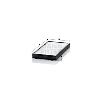 Filtre, air de l'habitacle MANN-FILTER CU 3124-2