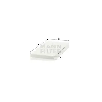 Filtre, air de l'habitacle MANN-FILTER CU 3138
