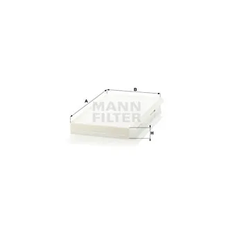 Filtre, air de l'habitacle MANN-FILTER CU 3139