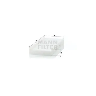 Filtre, air de l'habitacle MANN-FILTER CU 3240