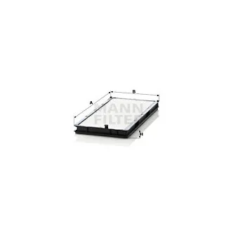 Filtre, air de l'habitacle MANN-FILTER CU 3338
