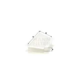 Filtre, air de l'habitacle MANN-FILTER CU 3448