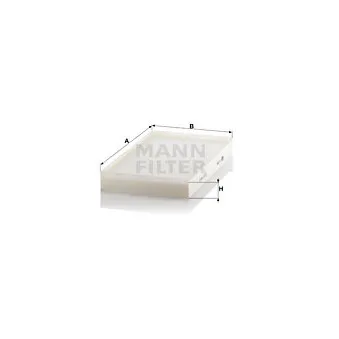 Filtre, air de l'habitacle MANN-FILTER CU 3540