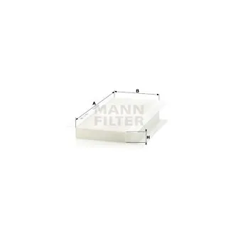 Filtre, air de l'habitacle MANN-FILTER CU 3554