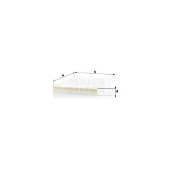 Filtre, air de l'habitacle MANN-FILTER CU 3780