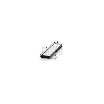 Filtre, air de l'habitacle MANN-FILTER CU 3822-2