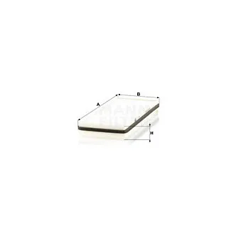 Filtre, air de l'habitacle MANN-FILTER CU 3840