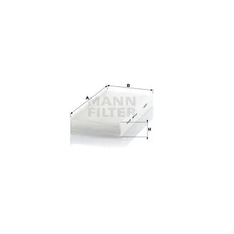 Filtre, air de l'habitacle MANN-FILTER CU 3847