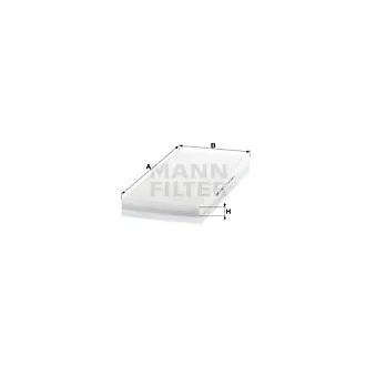 Filtre, air de l'habitacle MANN-FILTER CU 3942