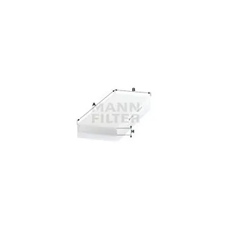 Filtre, air de l'habitacle MANN-FILTER CU 4151