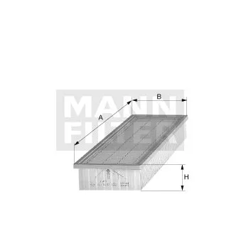 Filtre, air de l'habitacle MANN-FILTER CU 4330