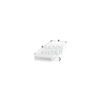 Filtre, air de l'habitacle MANN-FILTER CU 4442