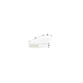 Filtre, air de l'habitacle MANN-FILTER CU 5257