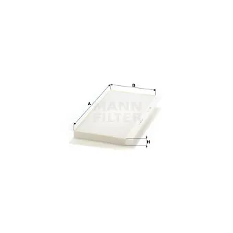 Filtre, air de l'habitacle MANN-FILTER CU 5366