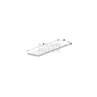 Filtre, air de l'habitacle MANN-FILTER CU 5407 (10)