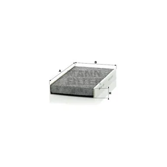Filtre, air de l'habitacle MANN-FILTER CUK 1629