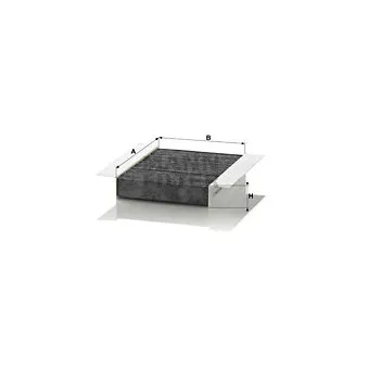 Filtre, air de l'habitacle MANN-FILTER CUK 1820-2