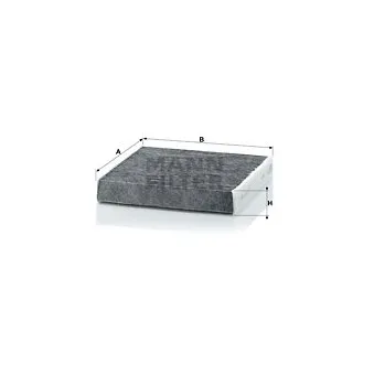 Filtre, air de l'habitacle MANN-FILTER CUK 1827