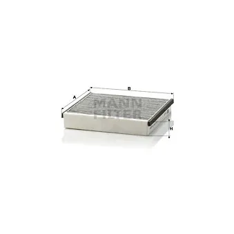 Filtre, air de l'habitacle MANN-FILTER CUK 1931-2