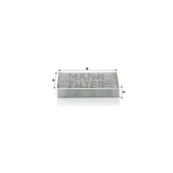 Filtre, air de l'habitacle MANN-FILTER CUK 2030