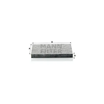 Filtre, air de l'habitacle MANN-FILTER CUK 2035
