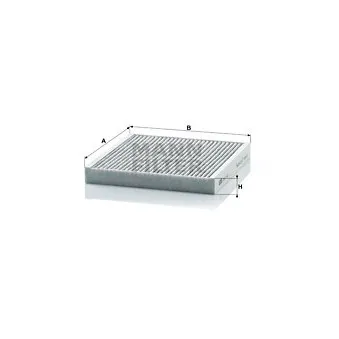 Filtre, air de l'habitacle MANN-FILTER CUK 2132