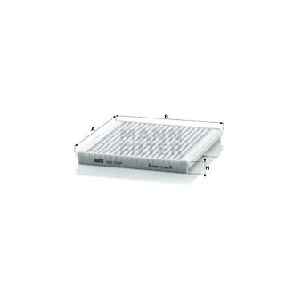 Filtre, air de l'habitacle MANN-FILTER CUK 2137
