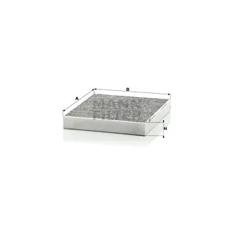Filtre, air de l'habitacle MANN-FILTER CUK 2141