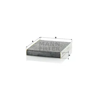 Filtre, air de l'habitacle MANN-FILTER CUK 2145
