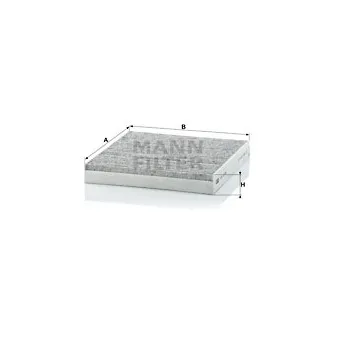 Filtre, air de l'habitacle MANN-FILTER CUK 2149