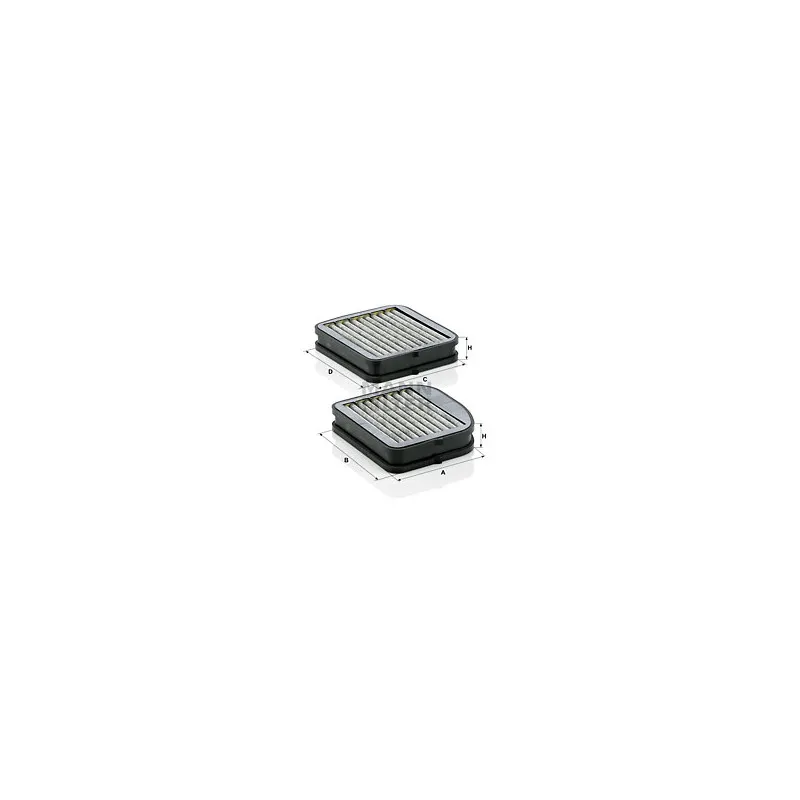 Filtre, air de l'habitacle MANN-FILTER CUK 22 000-2