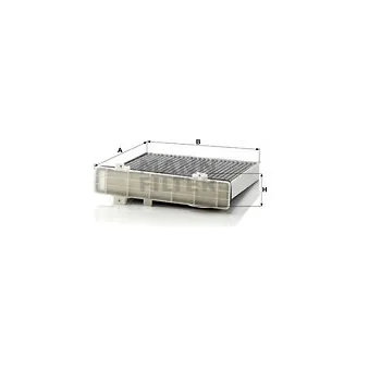 Filtre, air de l'habitacle MANN-FILTER CUK 2230/1