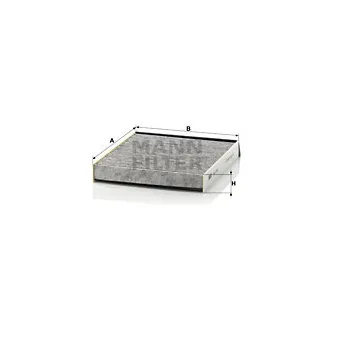 Filtre, air de l'habitacle MANN-FILTER CUK 2240
