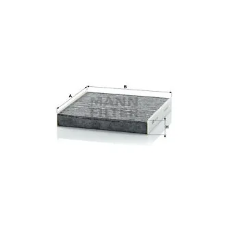 Filtre, air de l'habitacle MANN-FILTER CUK 2245