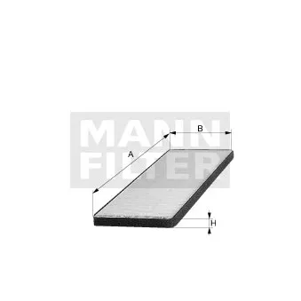Filtre, air de l'habitacle MANN-FILTER CUK 23 004-2