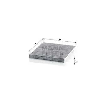 Filtre, air de l'habitacle MANN-FILTER CUK 23 009