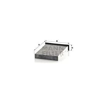 Filtre, air de l'habitacle MANN-FILTER CUK 2316