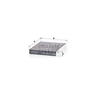 Filtre, air de l'habitacle MANN-FILTER CUK 2335 KIT