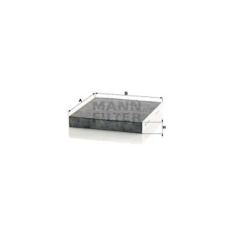 Filtre, air de l'habitacle MANN-FILTER CUK 2345