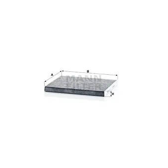 Filtre, air de l'habitacle MANN-FILTER CUK 24 004