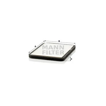 Filtre, air de l'habitacle MANN-FILTER CUK 2424