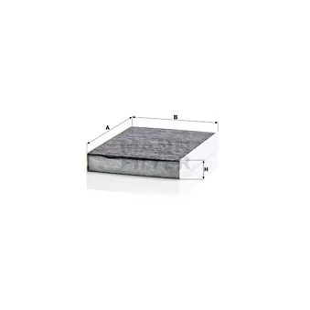 Filtre, air de l'habitacle MANN-FILTER CUK 25 003