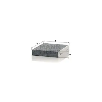 Filtre, air de l'habitacle MANN-FILTER CUK 25 006