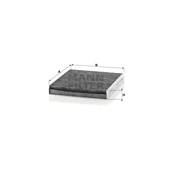 Filtre, air de l'habitacle MANN-FILTER CUK 2545