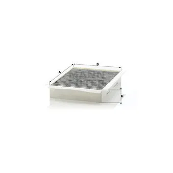 Filtre, air de l'habitacle MANN-FILTER