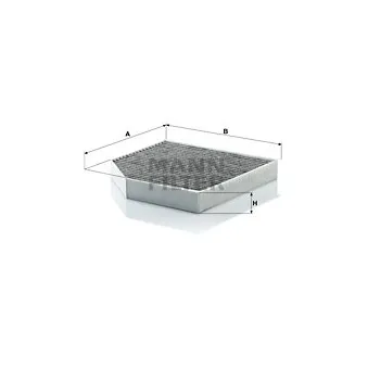 Filtre, air de l'habitacle MANN-FILTER CUK 2641