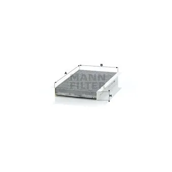 Filtre, air de l'habitacle MANN-FILTER CUK 2747