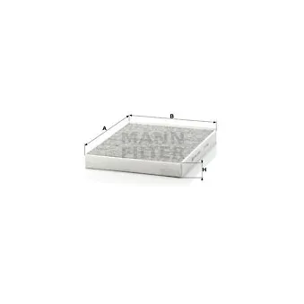 Filtre, air de l'habitacle MANN-FILTER CUK 2842